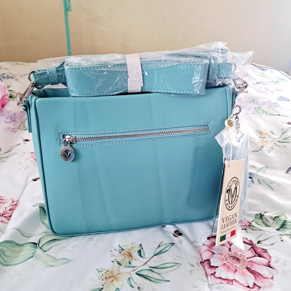 NWT Valentino Orlandi Turquoise Crossbody Bag 💢PRICE FIRM Not Accepting Offers - Picture 4 of 4